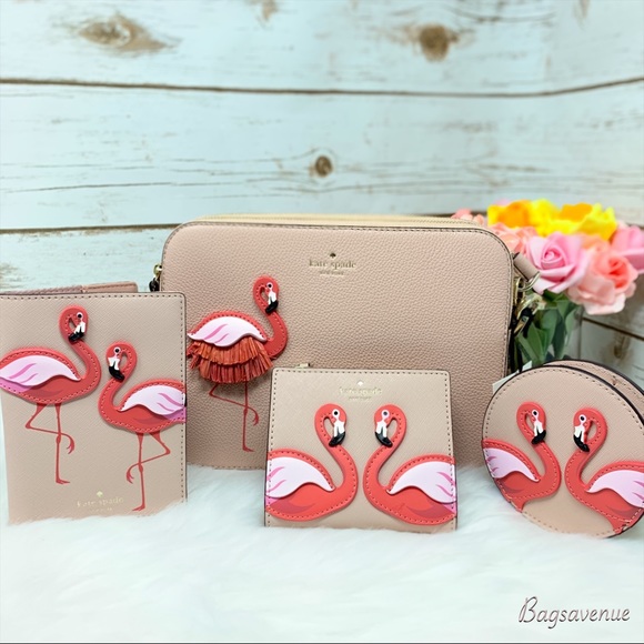 Kate spade bag flamingo pool crossbody wallet coin - Picture 2 of 8